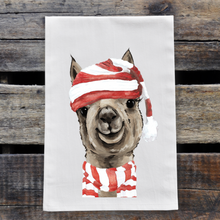 Load image into Gallery viewer, Alpaca Christmas Towel, 'Shenanigan'