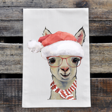 Load image into Gallery viewer, Alpaca Christmas Towel, 'Sophie'