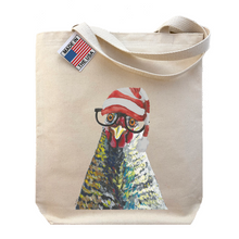 Load image into Gallery viewer, Chicken Christmas Tote Bag, 'Williaminia'