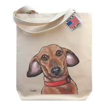 Load image into Gallery viewer, Dachshund Tote Bag, Dog Tote Bag