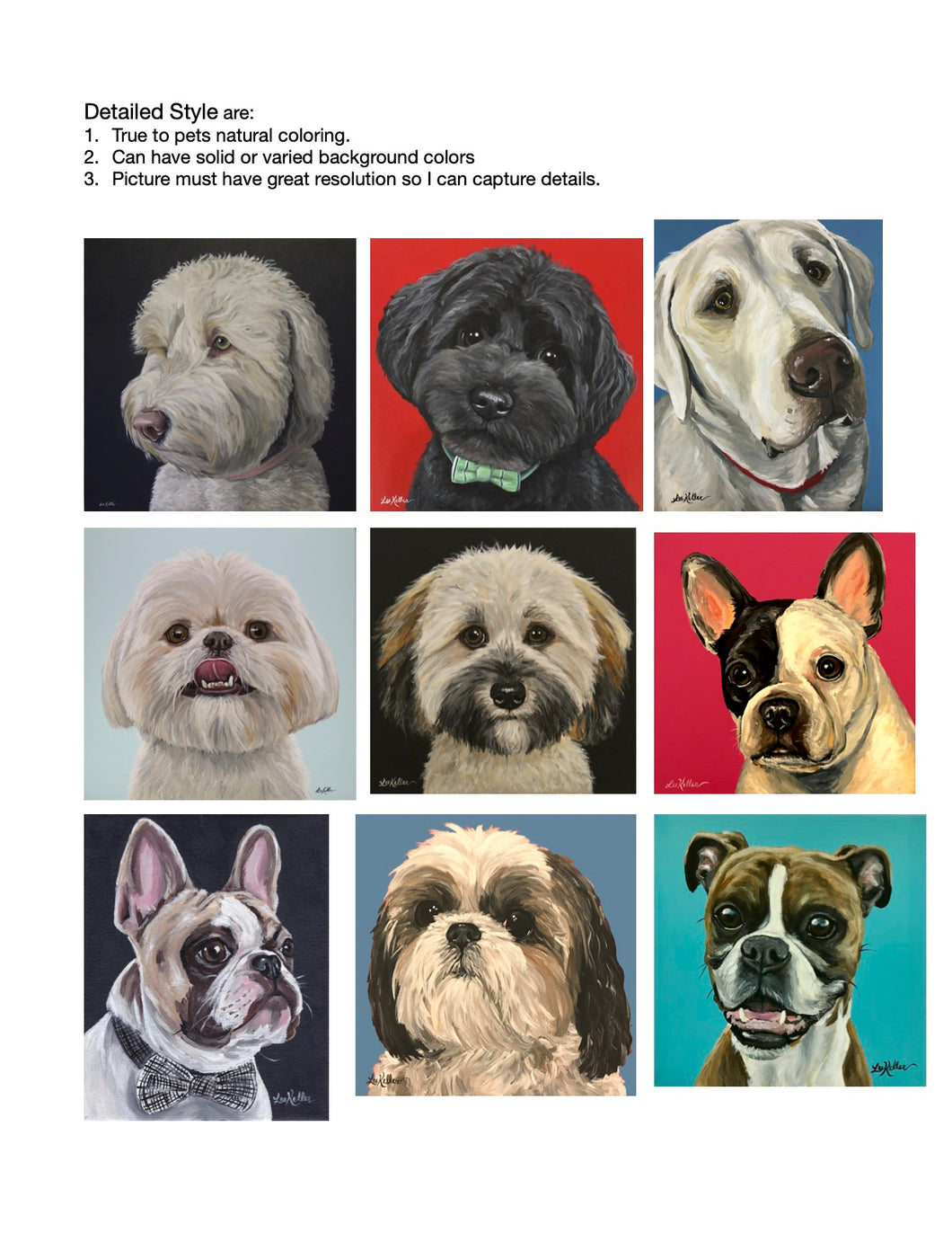 Custom Pet Portraits- Now accepting orders