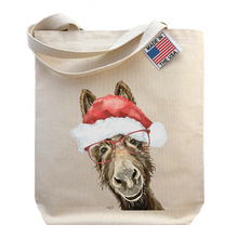 Load image into Gallery viewer, Donkey Christmas Tote Bag, 'Raymond'