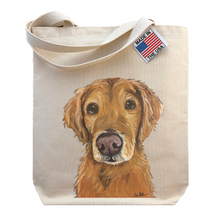 Load image into Gallery viewer, Golden Retriever Tote Bag, Dog Tote Bag