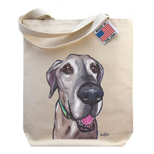 Load image into Gallery viewer, Great Dane Tote Bag, Dog Tote Bag