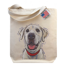 Load image into Gallery viewer, Yellow Lab Tote Bag, Dog Tote Bag
