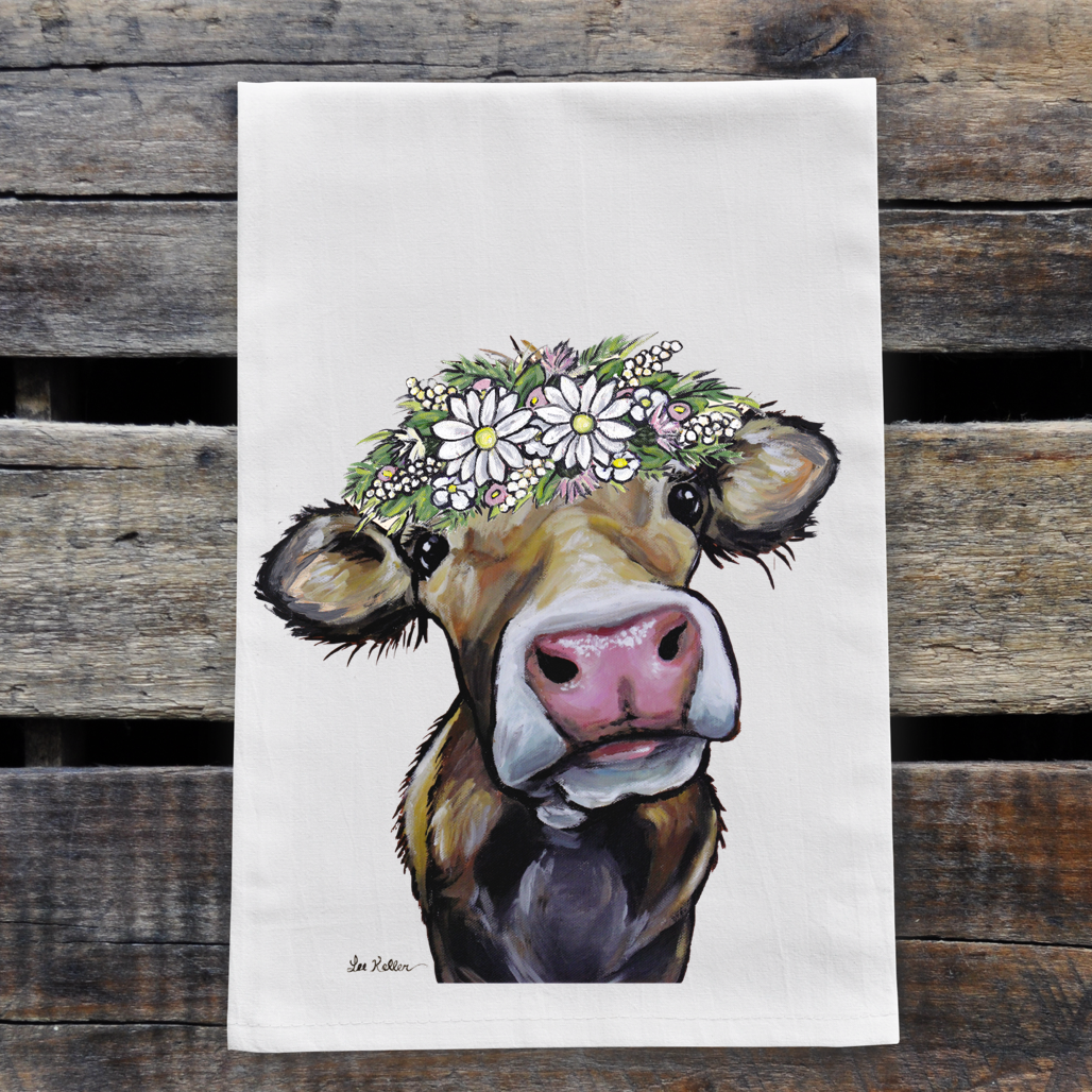 Daisy Mae Dairy Farm Waffle Kitchen Towel – Howdy Honey