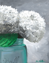 Load image into Gallery viewer, Flower Art, &#39;Hydrangeas&#39; Flower Print
