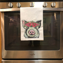 Load image into Gallery viewer, Pig Towel 'Sarge', Farmhouse Kitchen Decor