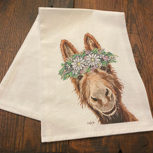 Load image into Gallery viewer, Daisy Donkey Towel 'Raymond', Farmhouse Kitchen Decor