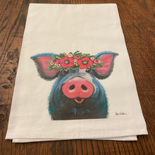 Load image into Gallery viewer, Pig Towel 'Lulu', Farmhouse Kitchen Decor