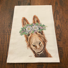 Load image into Gallery viewer, Daisy Donkey Towel &#39;Raymond&#39;, Farmhouse Kitchen Decor
