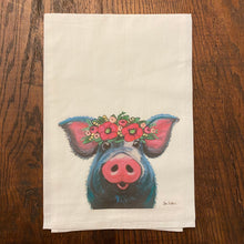 Load image into Gallery viewer, Pig Towel 'Lulu', Farmhouse Kitchen Decor