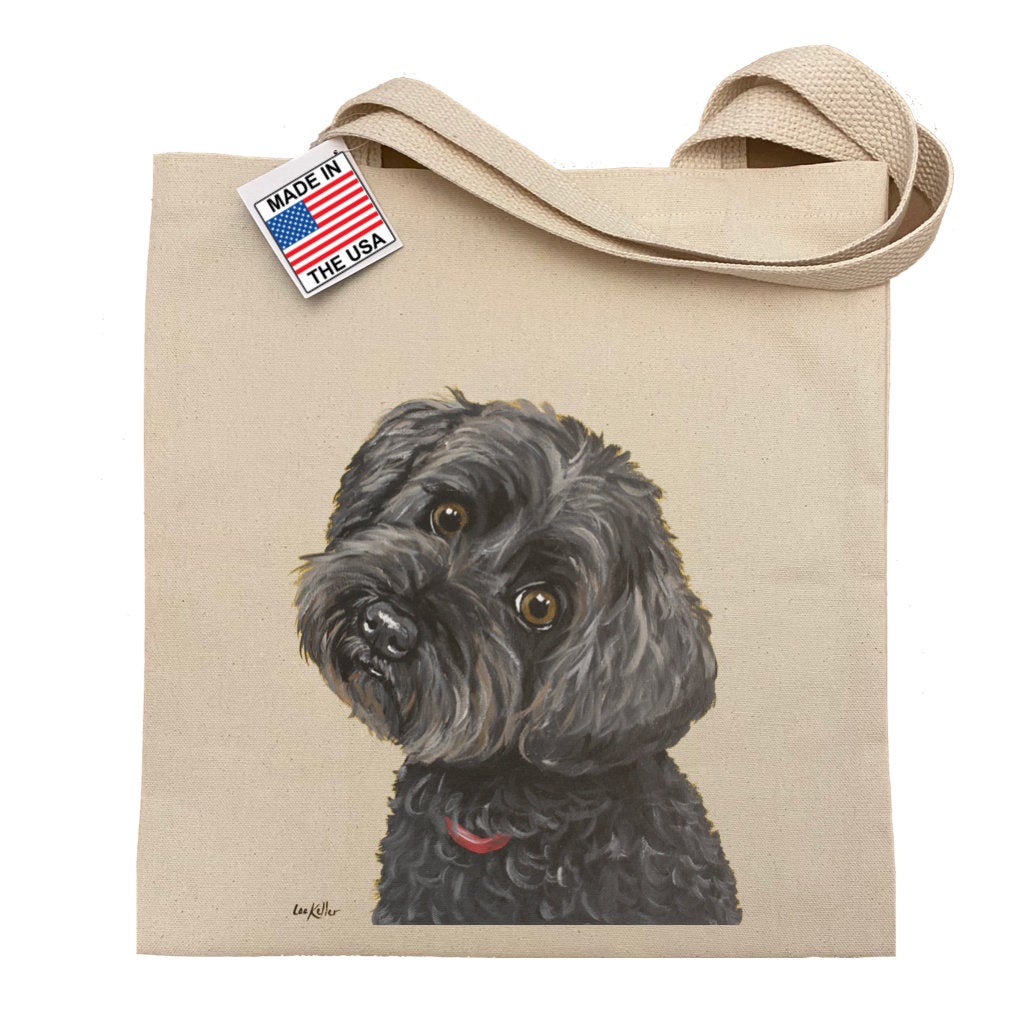 Yorkie Poo Tote Bag, Dog Tote Bag