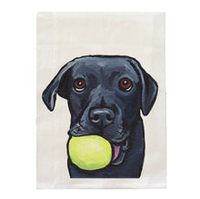 Load image into Gallery viewer, Black Lab Towel, Dog Towel, Farmhouse Kitchen Decor