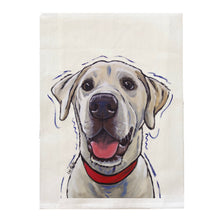 Load image into Gallery viewer, Yellow Lab Towel, Dog Towel, Farmhouse Kitchen Decor