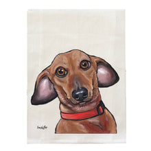 Load image into Gallery viewer, Dachshund Towel, Dog Towel, Farmhouse Kitchen Decor
