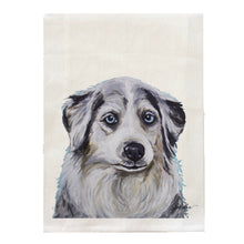 Load image into Gallery viewer, Australian Shepherd Towel, Dog Towel, Farmhouse Kitchen Decor
