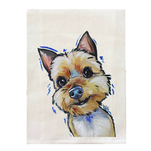 Load image into Gallery viewer, Yorkie Towel, Dog Towel, Farmhouse Kitchen Decor