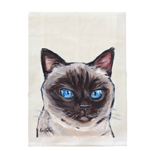 Load image into Gallery viewer, Siamese Cat Towel, Farmhouse Kitchen Decor
