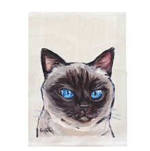 Load image into Gallery viewer, Siamese Cat Towel, Farmhouse Kitchen Decor