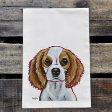 Load image into Gallery viewer, King Charles Spaniel Towel, Dog Towel, Farmhouse Kitchen Decor