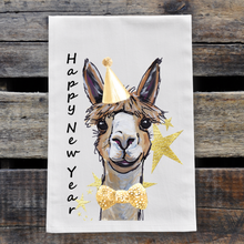 Load image into Gallery viewer, Alpaca Happy New Year Towel, 'Lycoming'