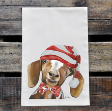 Load image into Gallery viewer, Goat Christmas Towel, 'Millie'
