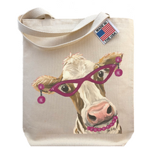 Load image into Gallery viewer, Cow Tote Bag, Fancy 'Miss Moo Moo'