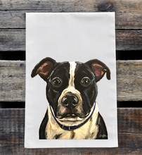 Load image into Gallery viewer, Pitt Bull Towel, Dog Towel, Farmhouse Kitchen Decor
