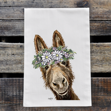 Load image into Gallery viewer, Daisy Donkey Towel 'Raymond', Farmhouse Kitchen Decor