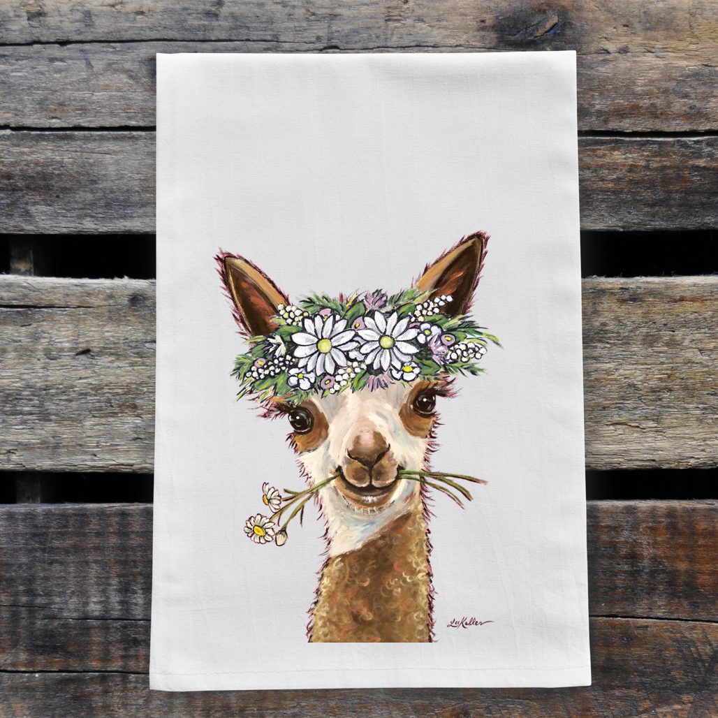 Alpaca Towel 'Rosie', Farmhouse Kitchen Decor