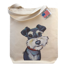 Load image into Gallery viewer, Schnauzer Tote Bag, Dog Tote Bag
