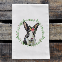 Load image into Gallery viewer, Rabbit Towel, Bunny Easter Towel, Spring Kitchen Decor