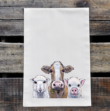 Load image into Gallery viewer, Farmhouse Neutral Trio Towel, Farmhouse Neutral Tea Towel
