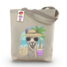 Load image into Gallery viewer, Beach Tote Bag, &#39;Elliemae&#39;, Summer Alpaca Tote Bag
