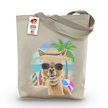 Load image into Gallery viewer, Beach Tote Bag, &#39;Holly&#39;, Summer Alpaca Tote Bag
