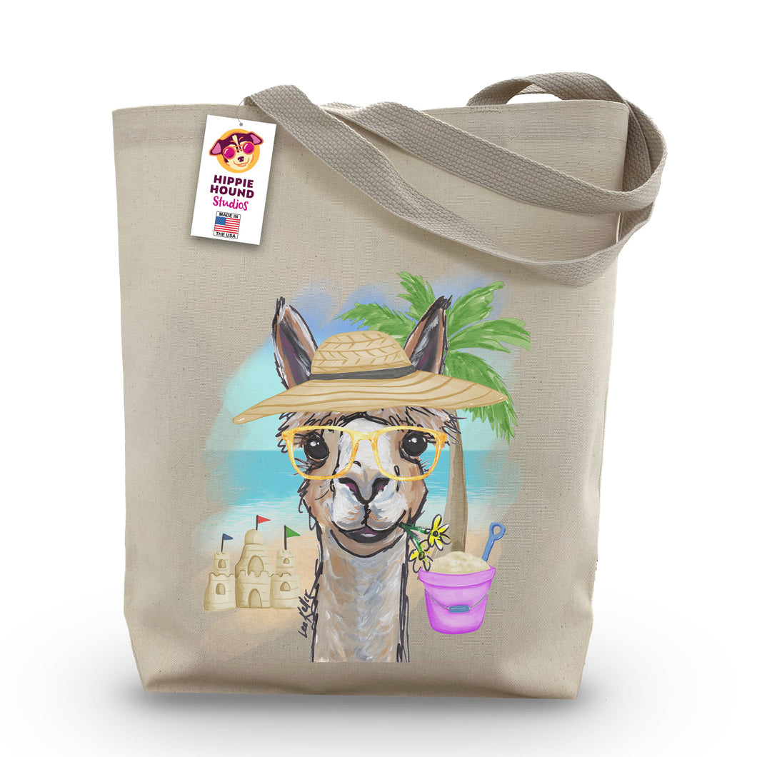 Beach Tote Bag, 'Lycoming', Summer Alpaca Tote Bag
