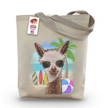 Load image into Gallery viewer, Beach Tote Bag, &#39;Rosie&#39;, Summer Alpaca Tote Bag
