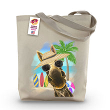 Load image into Gallery viewer, Beach Tote Bag, &#39;Snickers&#39;, Summer Donkey Tote Bag
