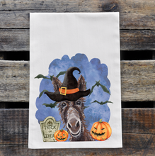 Load image into Gallery viewer, Donkey Tea Towel &#39;Ralph&#39;, Halloween Decor
