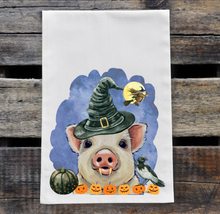 Load image into Gallery viewer, Pig Tea Towel &#39;Paisley&#39;, Halloween Decor
