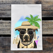 Load image into Gallery viewer, Beach Towel &#39;Pitt Bull&#39;, Summer Dog Kitchen Decor
