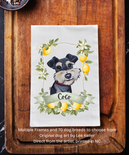 Load image into Gallery viewer, Personalized Dog Breed or Cat Tea Towel - Customized Dog Kitchen Towel
