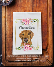 Load image into Gallery viewer, Personalized Dog Breed or Cat Tea Towel - Customized Dog Kitchen Towel
