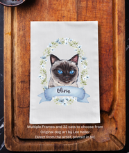 Load image into Gallery viewer, Personalized Dog Breed or Cat Tea Towel - Customized Dog Kitchen Towel
