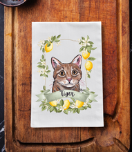 Load image into Gallery viewer, Personalized Dog Breed or Cat Tea Towel - Customized Dog Kitchen Towel
