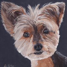 Load image into Gallery viewer, Custom Hand Painted Pet Portraits -Dog or Cat Painting on Canvas - REALISTIC STYLE
