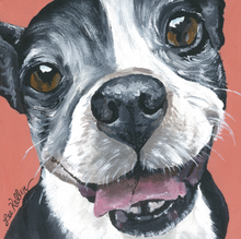 Load image into Gallery viewer, Custom Hand Painted Pet Portraits -Dog or Cat Painting on Canvas - REALISTIC STYLE
