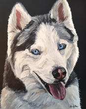 Load image into Gallery viewer, Custom Hand Painted Pet Portraits -Dog or Cat Painting on Canvas - REALISTIC STYLE
