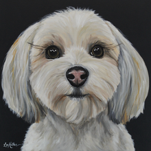 Load image into Gallery viewer, Custom Hand Painted Pet Portraits -Dog or Cat Painting on Canvas - REALISTIC STYLE
